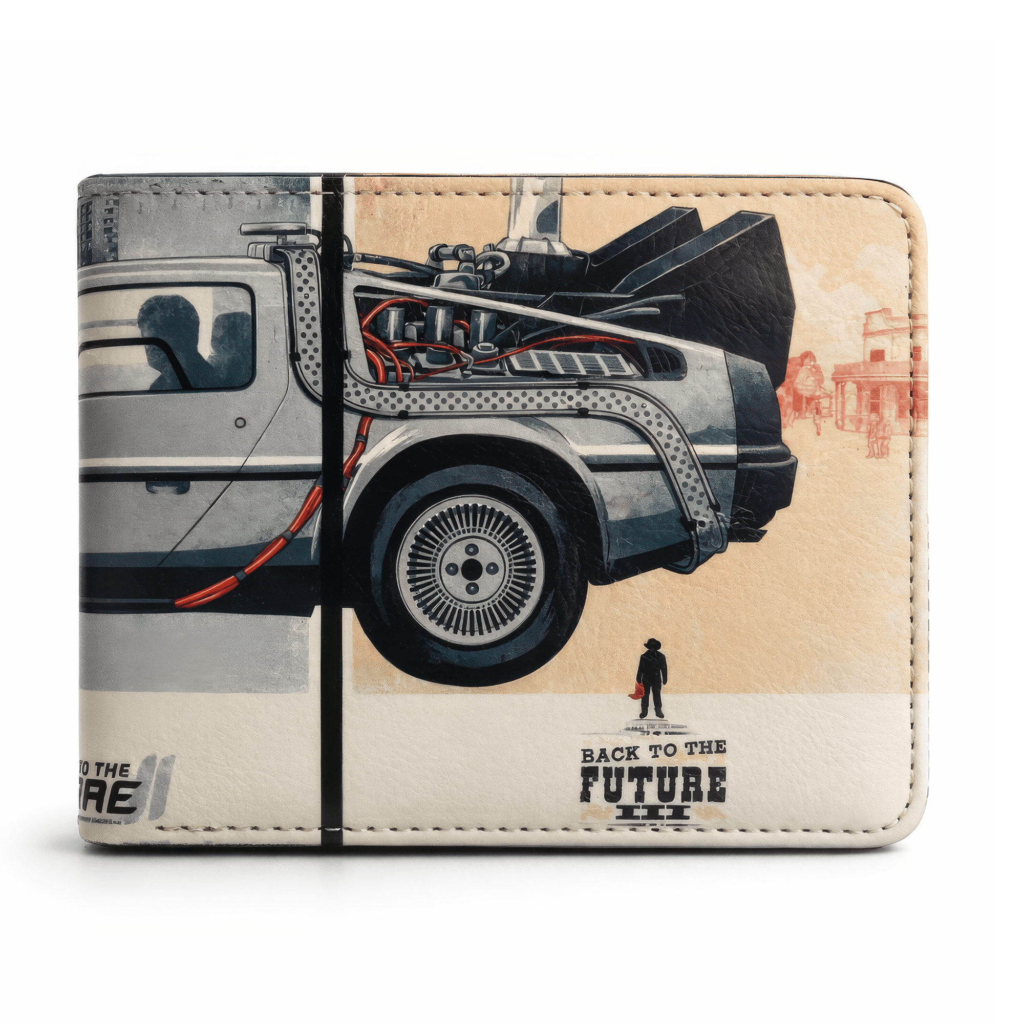 DeLorean | 13 cm | Faux Leather | Movie Wallet | Back To The Future thumbnail 3