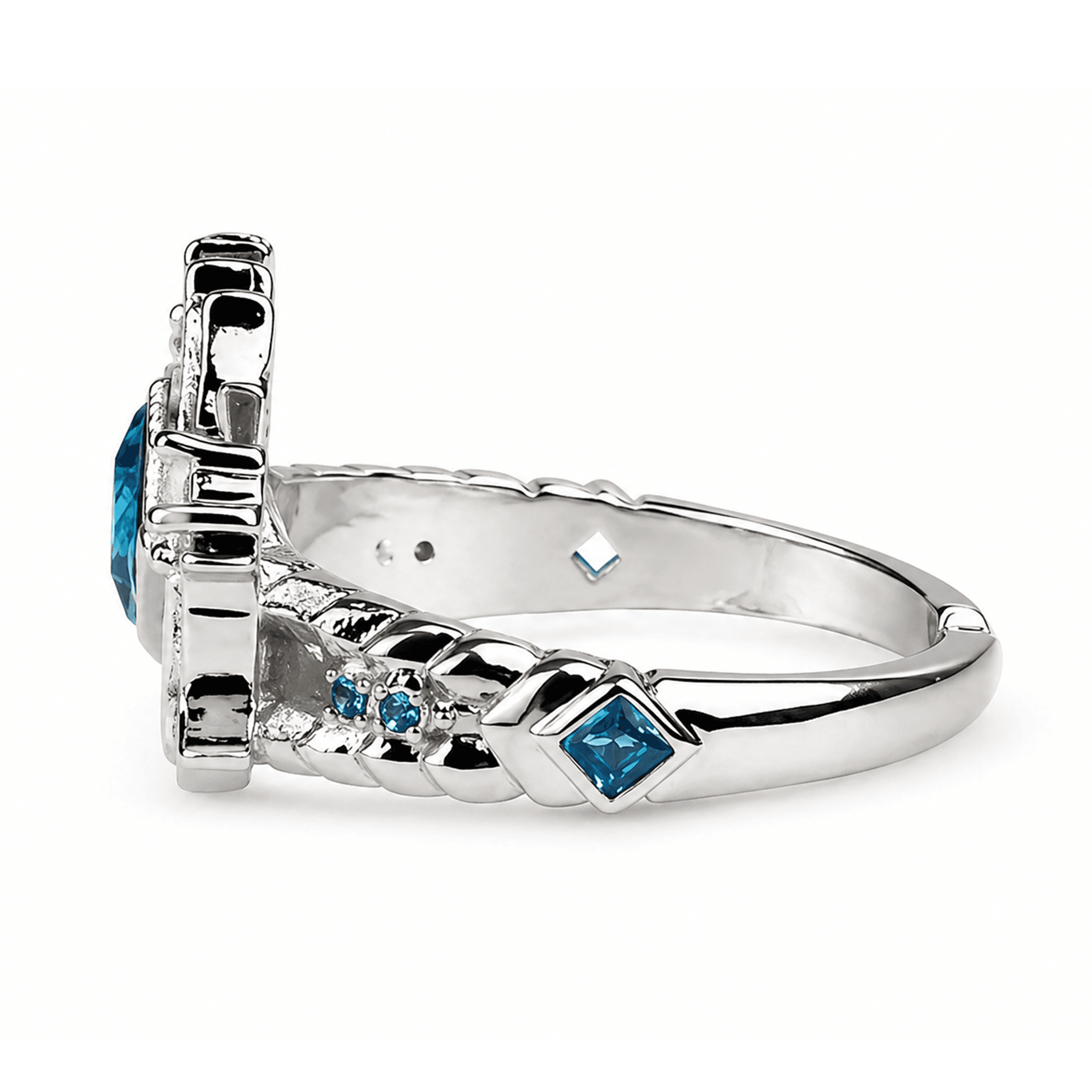 Sapphire | Adjustable Size | Metal | Gaming Ring | Monster Hunter thumbnail 4