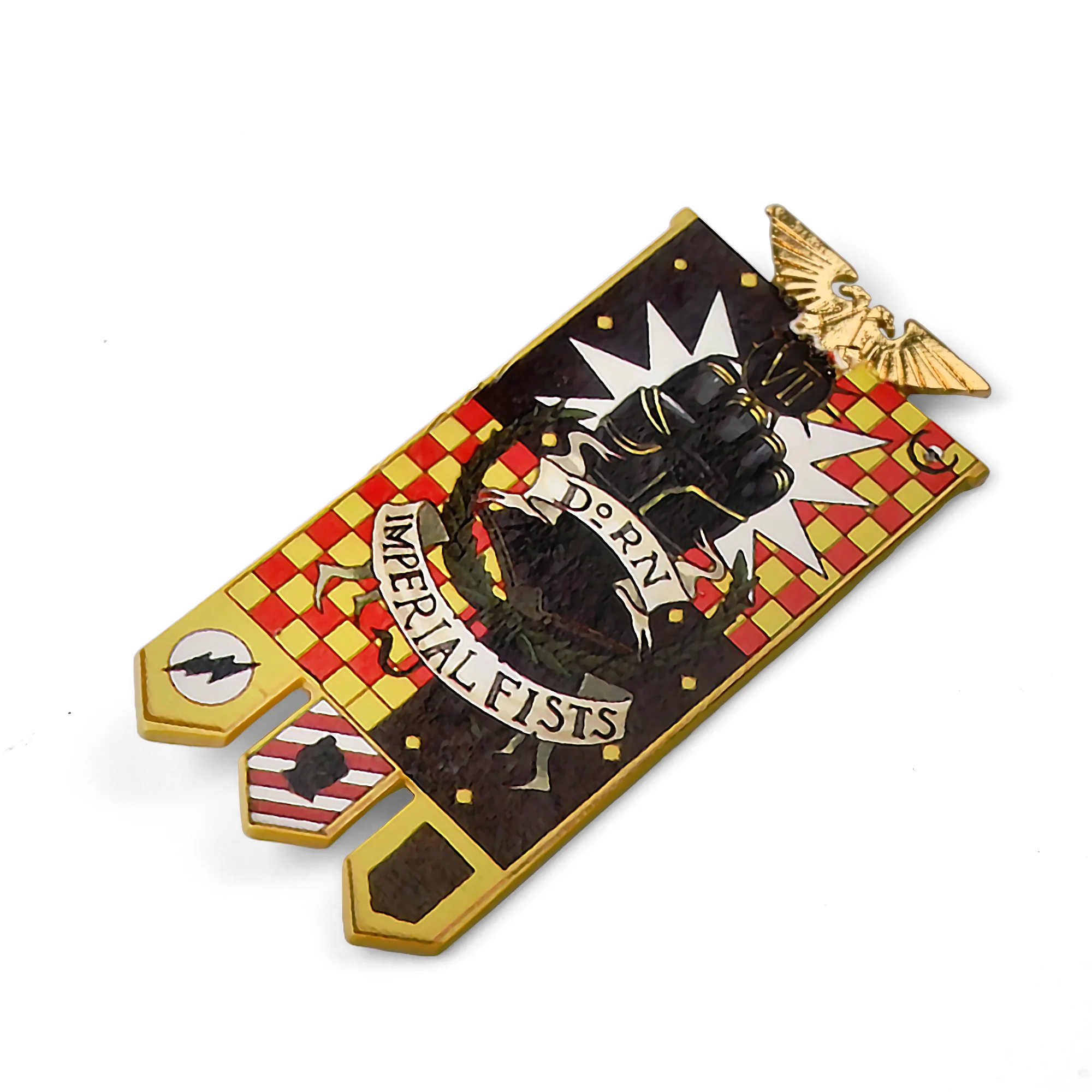 Imperial Fists Banner | 22 cm | Metal | Gaming Magnet | Warhammer 40k image 1