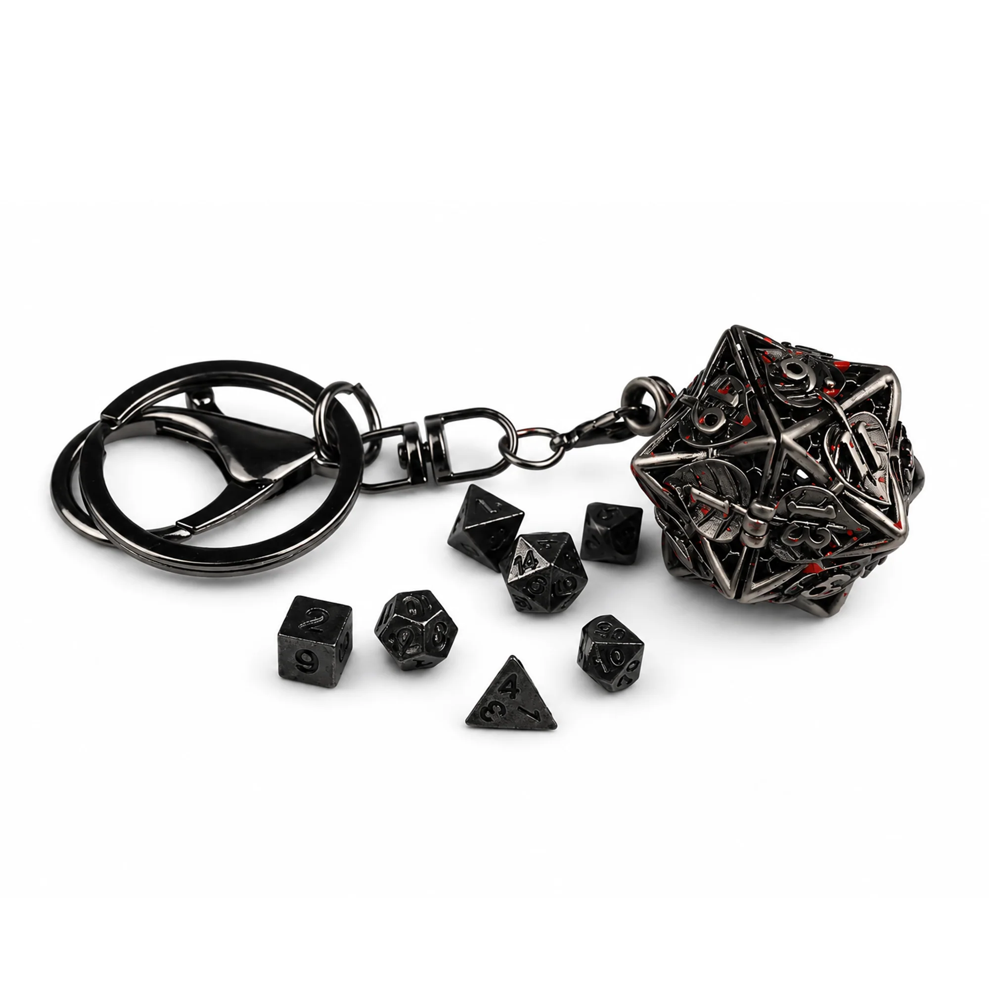 Leaf Of Lorien | 4 cm | Metal | Keychain Mini Dice | Lord Of The Rings image 1