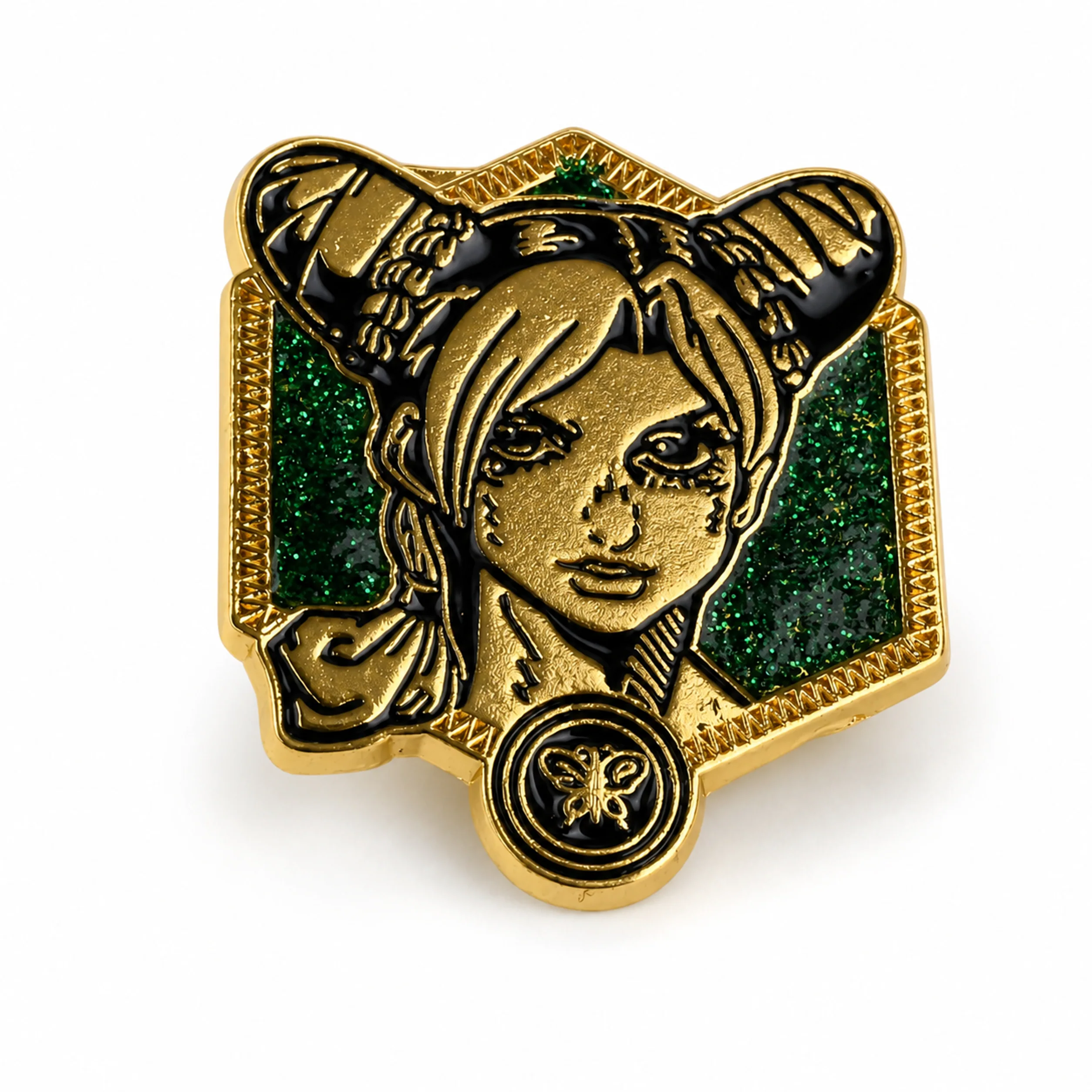 Jolyne Cujoh | 3 cm | Metal Enamel | Anime Pin | Jojo’s Bizarre Adventure image 1