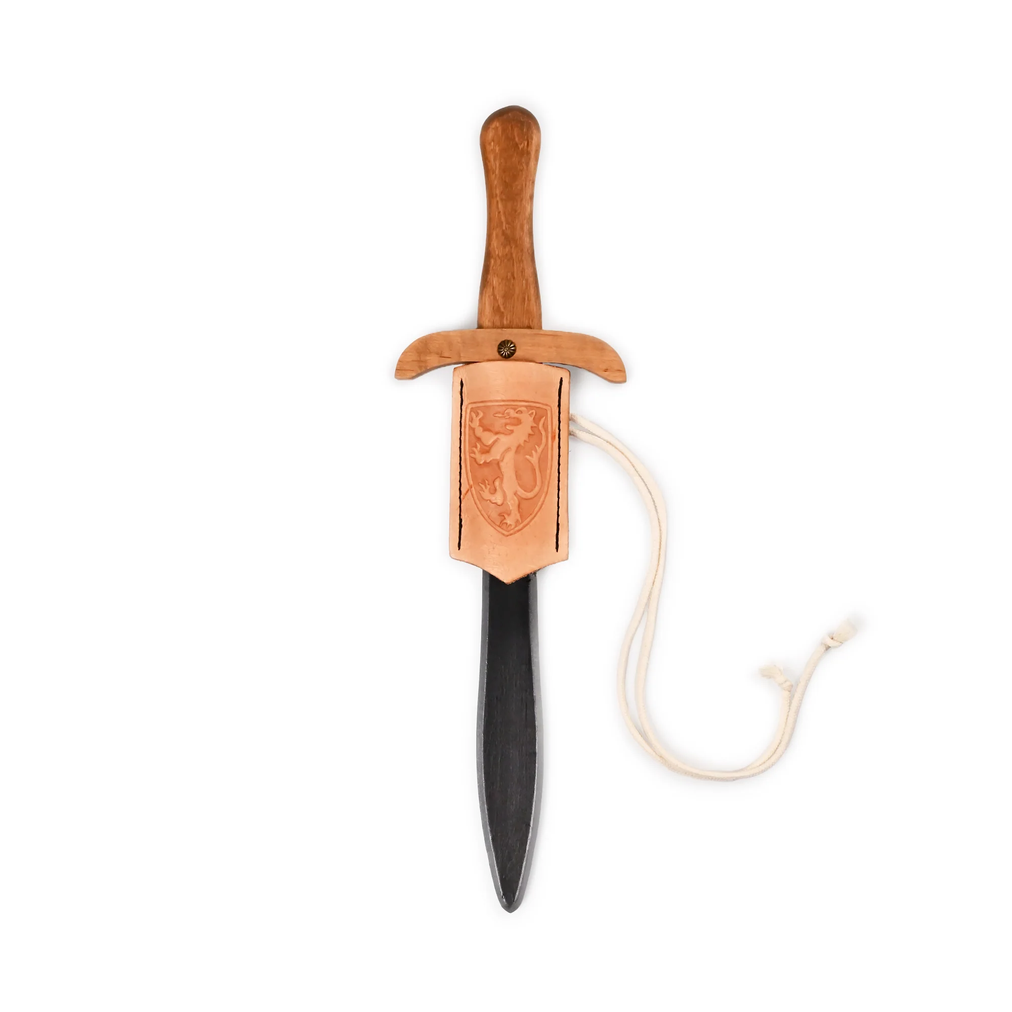 Sword and Pendant | 50 cm | Wood Leather | Wooden Toy Sword | Knight image 1