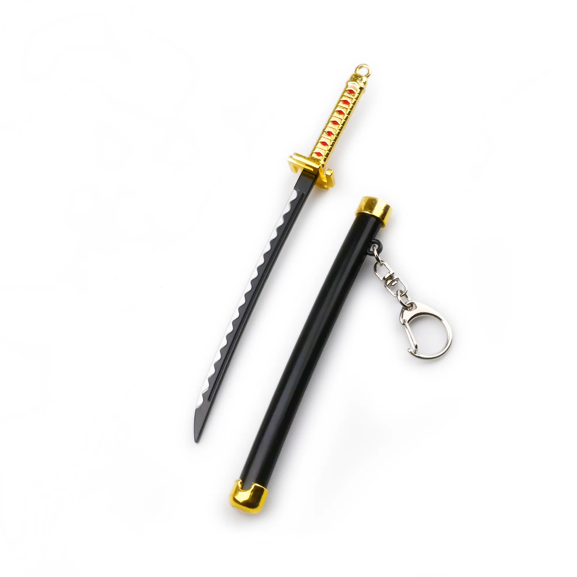 Katana Manji Samurai Sword | 15 cm | Metal | Anime Keychain | Bleach image 1