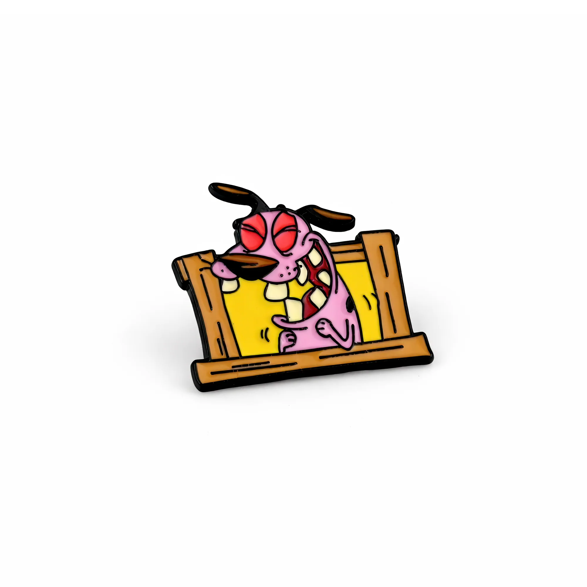 Courage | 3 cm | Metal | Movie Pin | the Cowardly Dog image 1