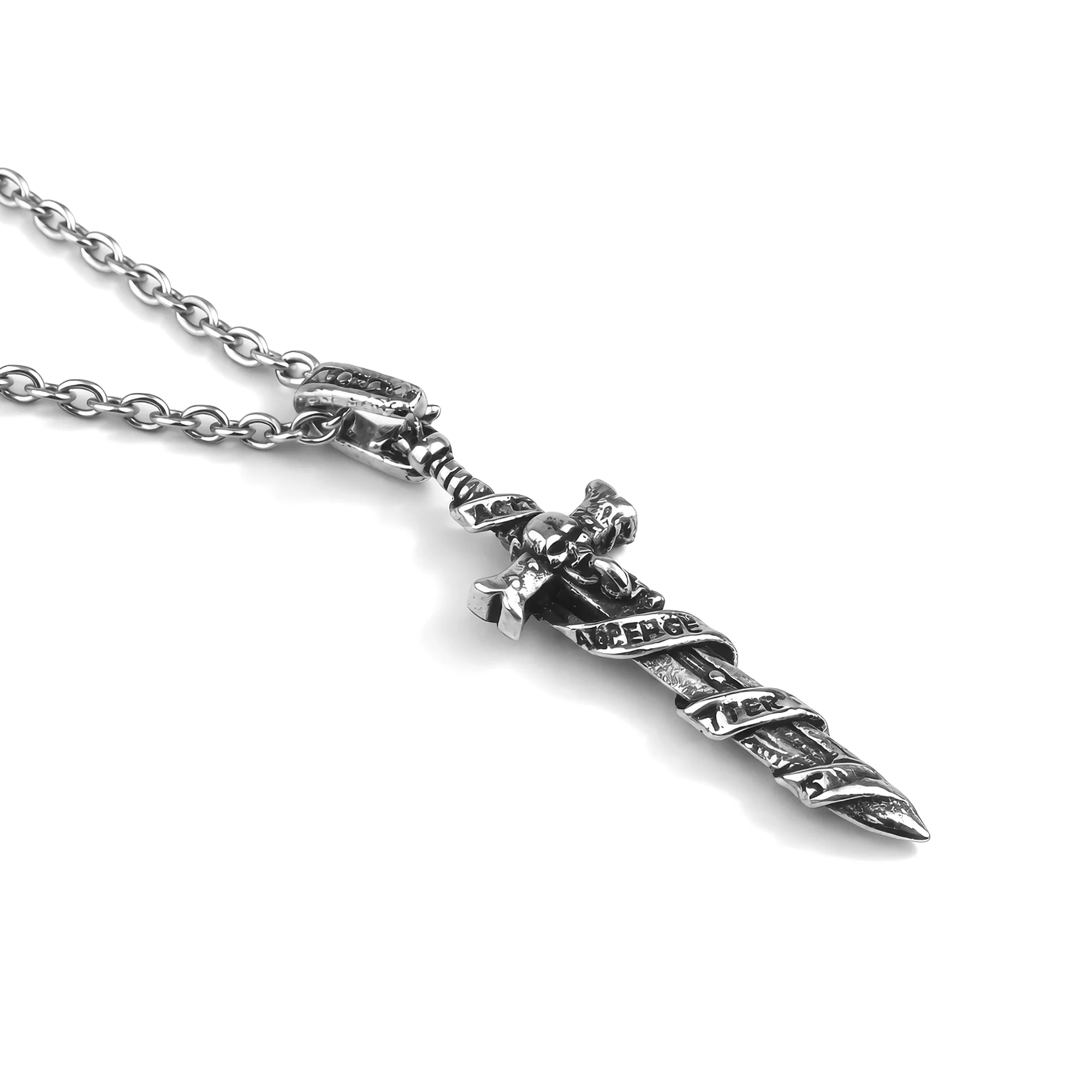 Black Templar Sword | 5 cm | Metal | Gaming Pendant | Warhammer 40k image 1
