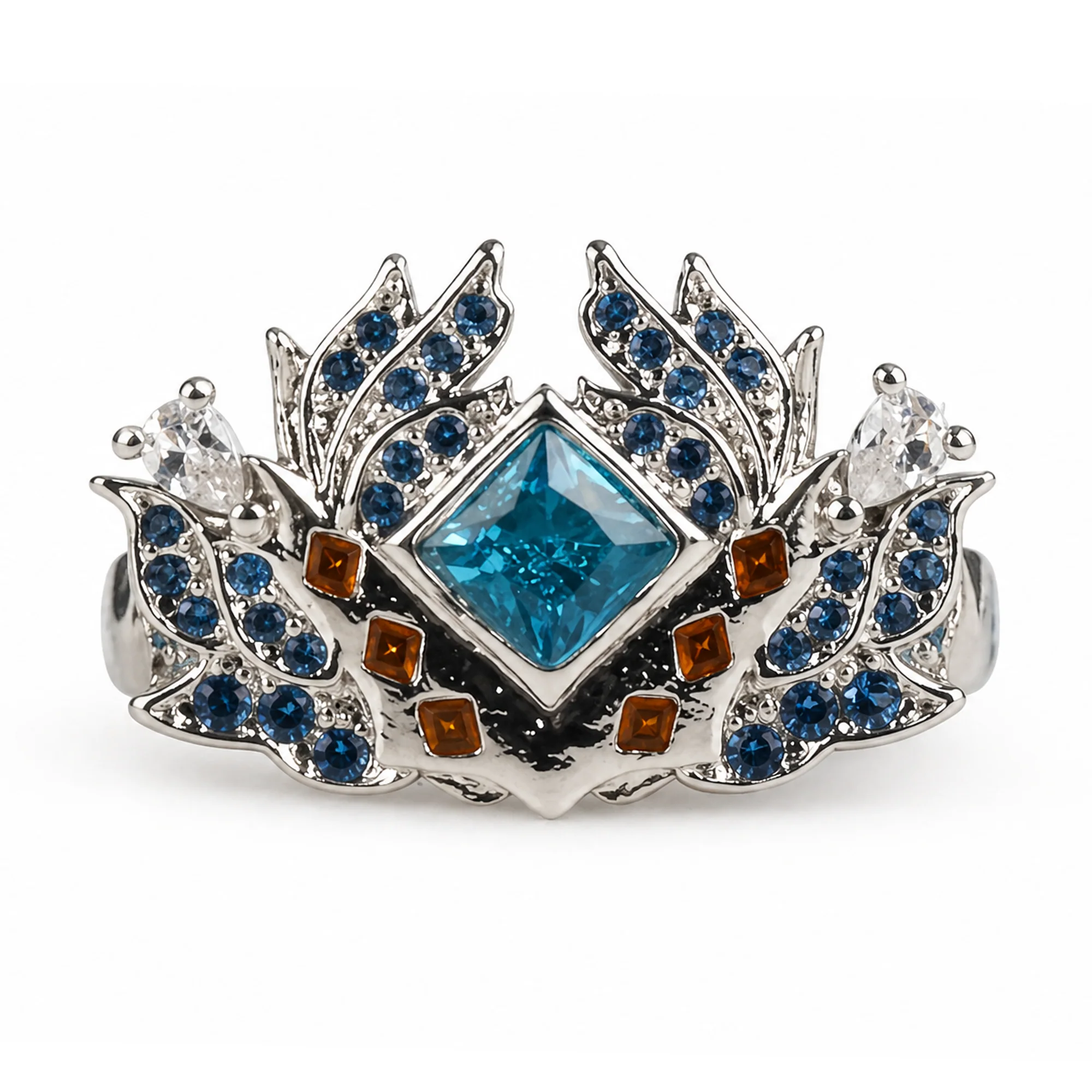 Sapphire | Adjustable Size | Metal | Gaming Ring | Monster Hunter image 1