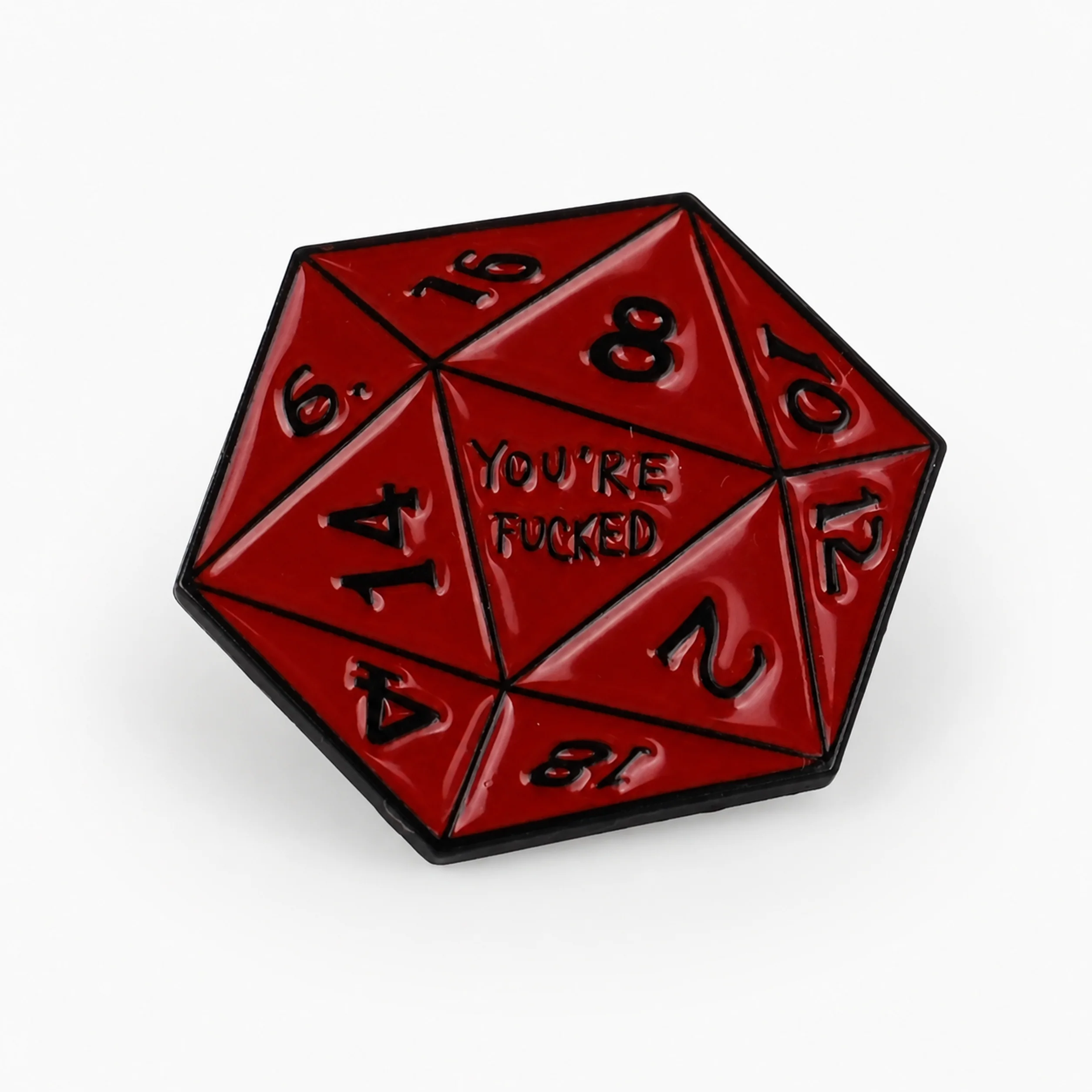 Roll 1 | 3 cm | Metal Emalia | Gaming Pin | Dungeons and Dragons image 1