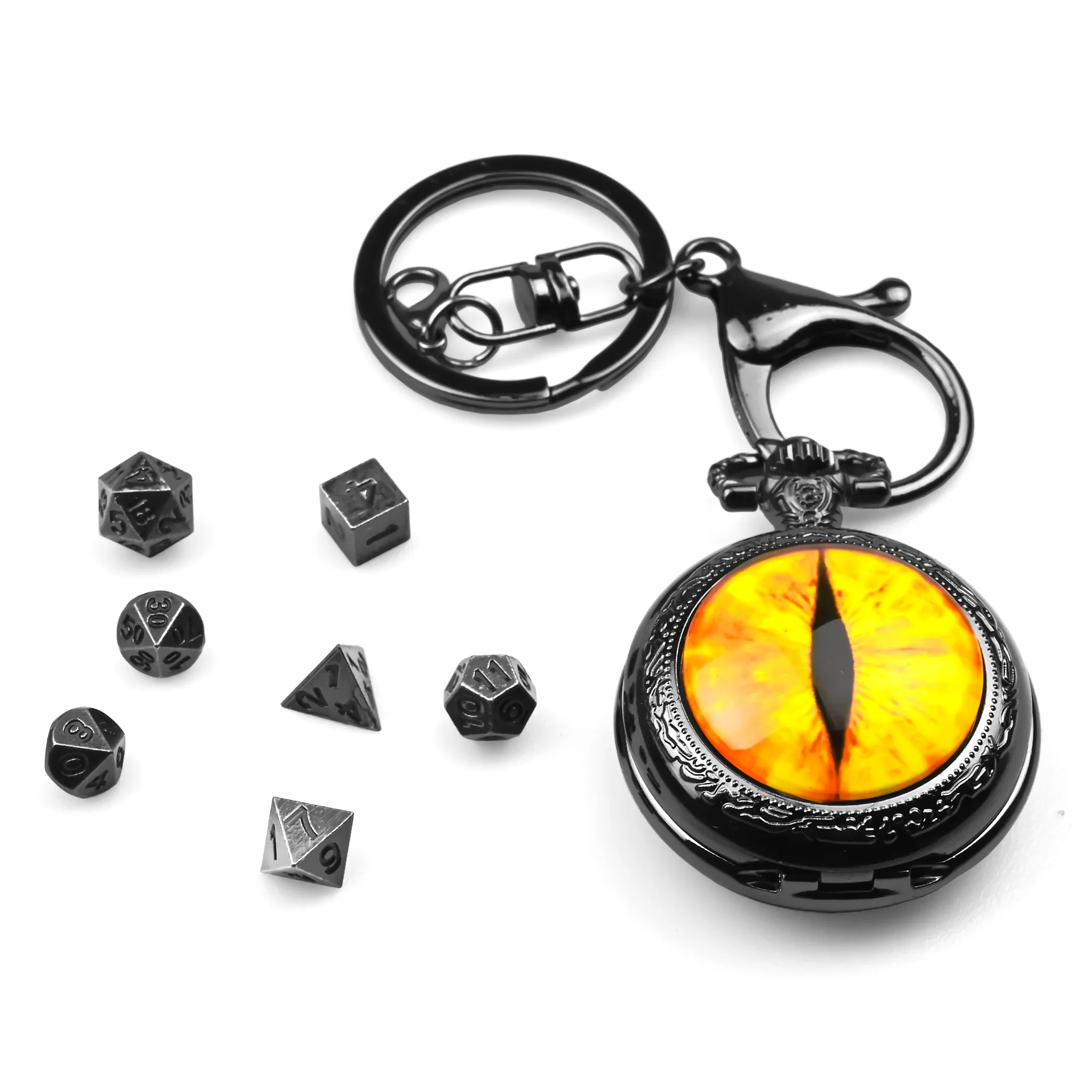 Eye of Sauron | 6 cm | Metal | Keychain Mini Dice | Lord Of The Rings image 1