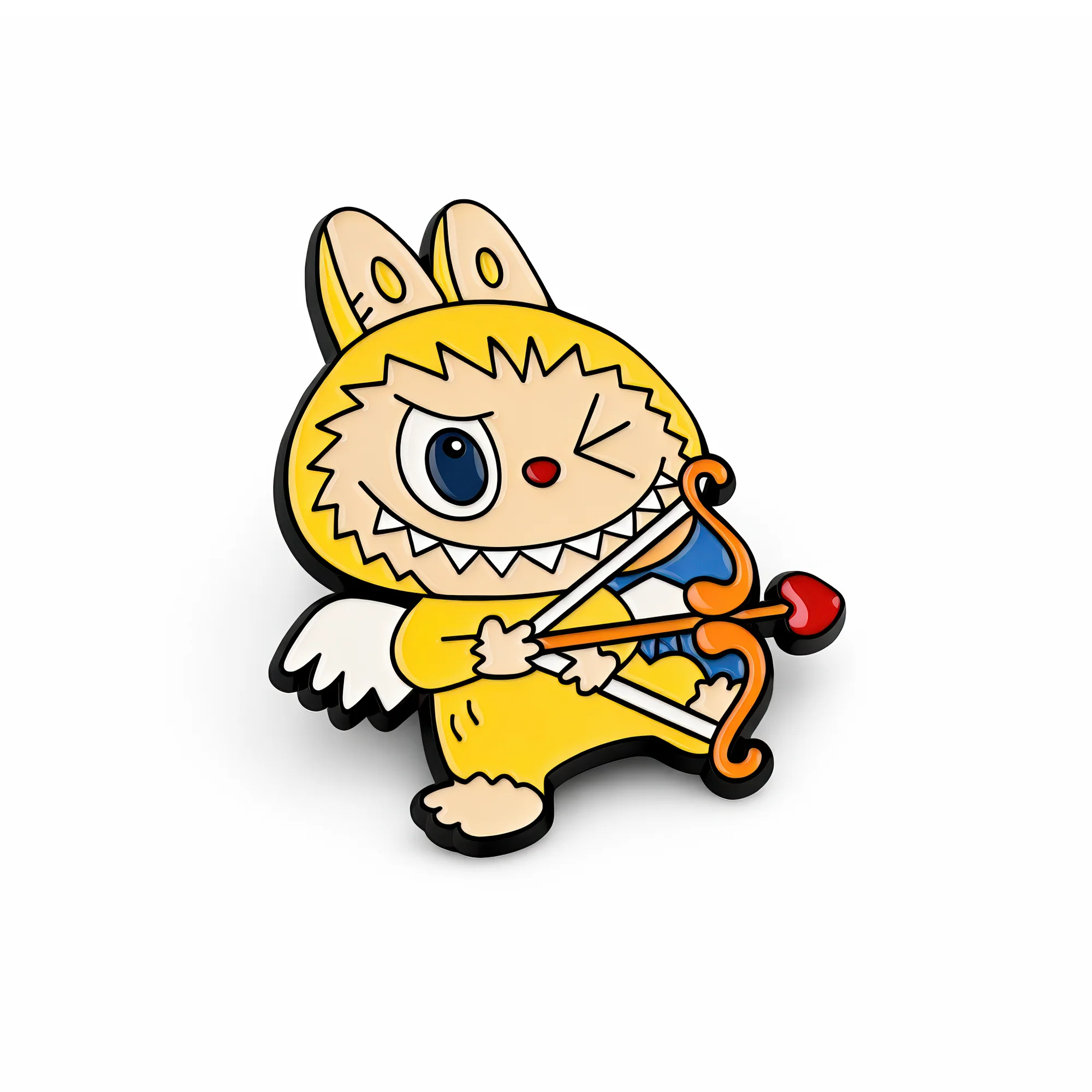 Cupid | 4 cm | Metal | Pop Culture Pin | Labubu image 1