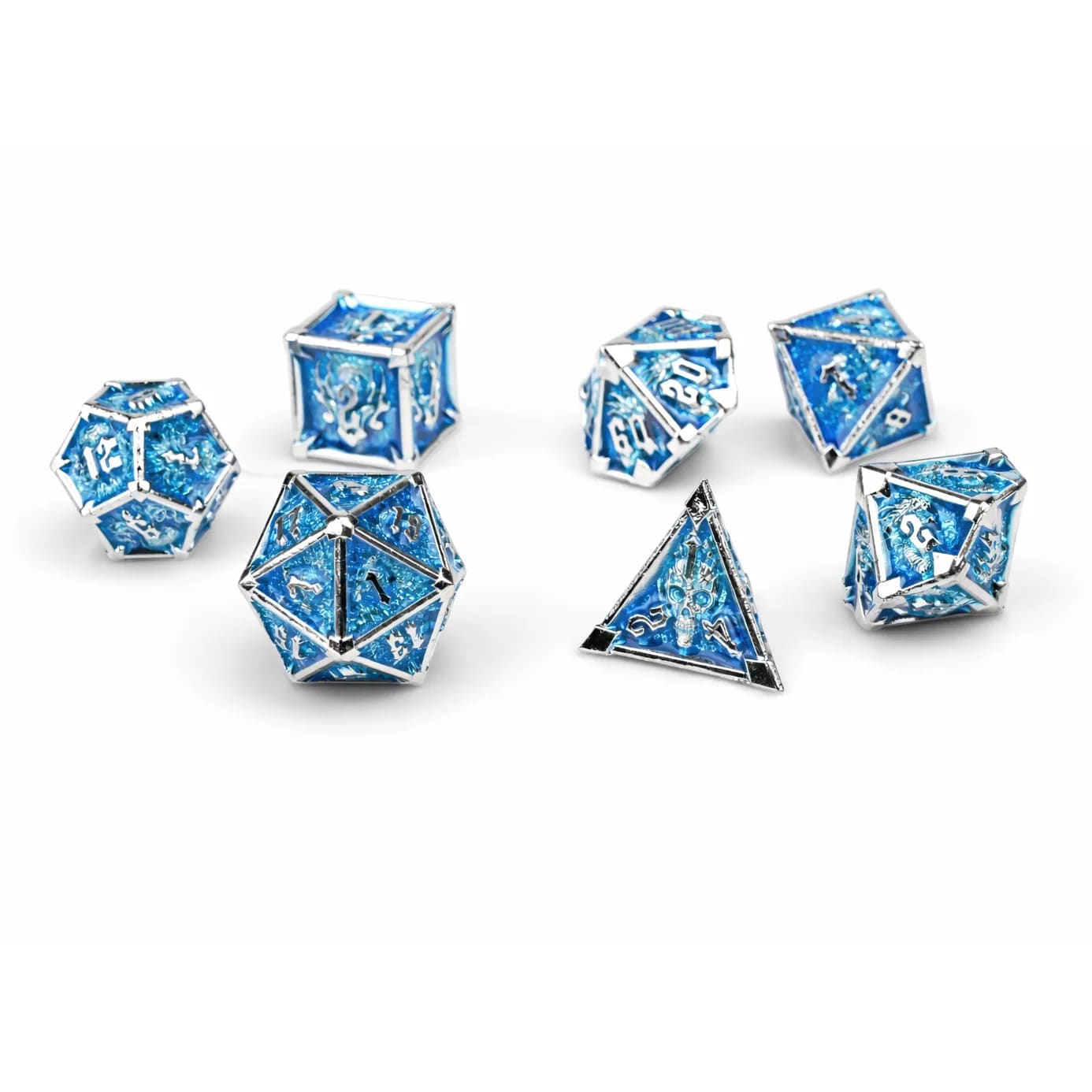 Silver Blue Solid Set