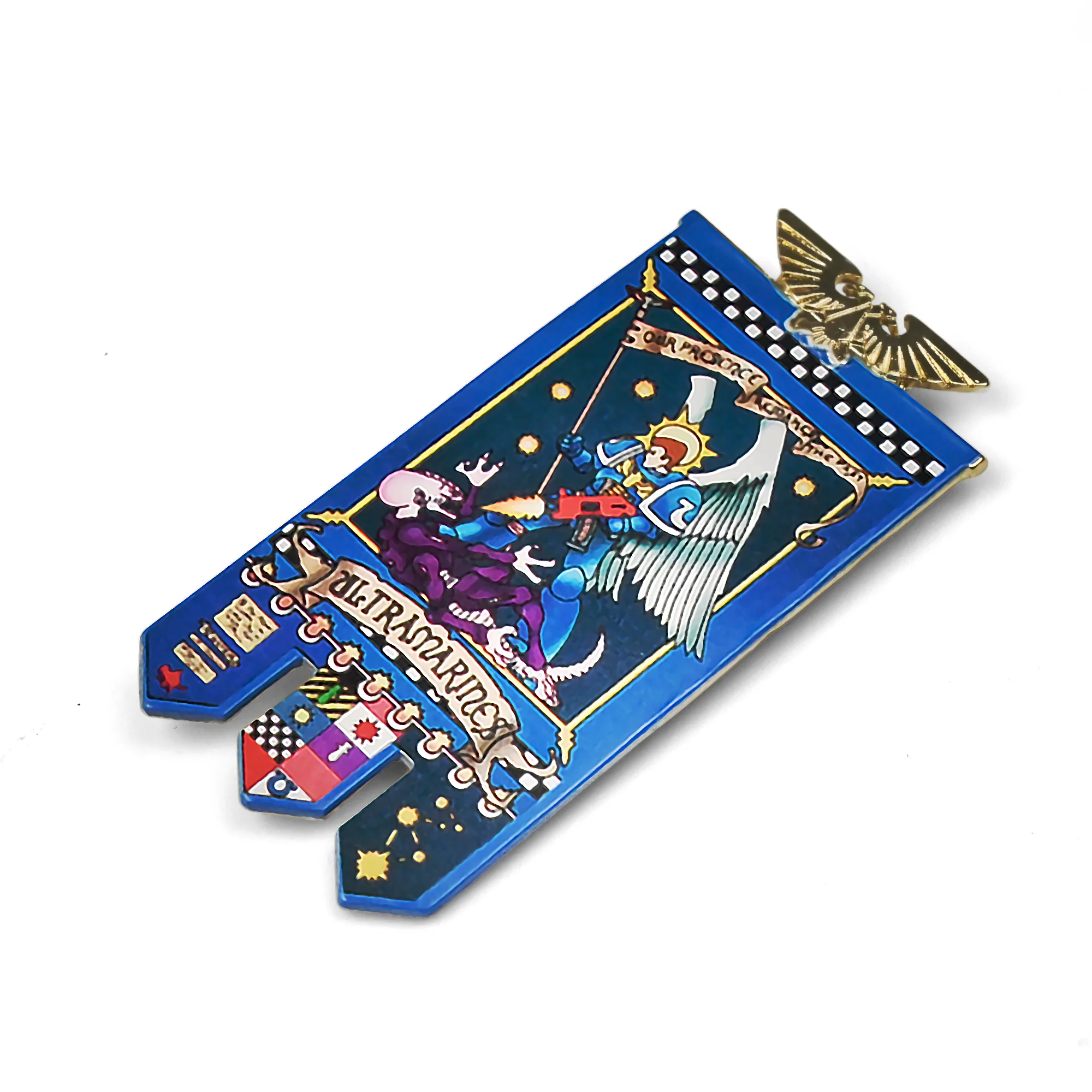 Ultramarines Banner | 22 cm | Metal | Gaming Magnet | Warhammer 40k image 1
