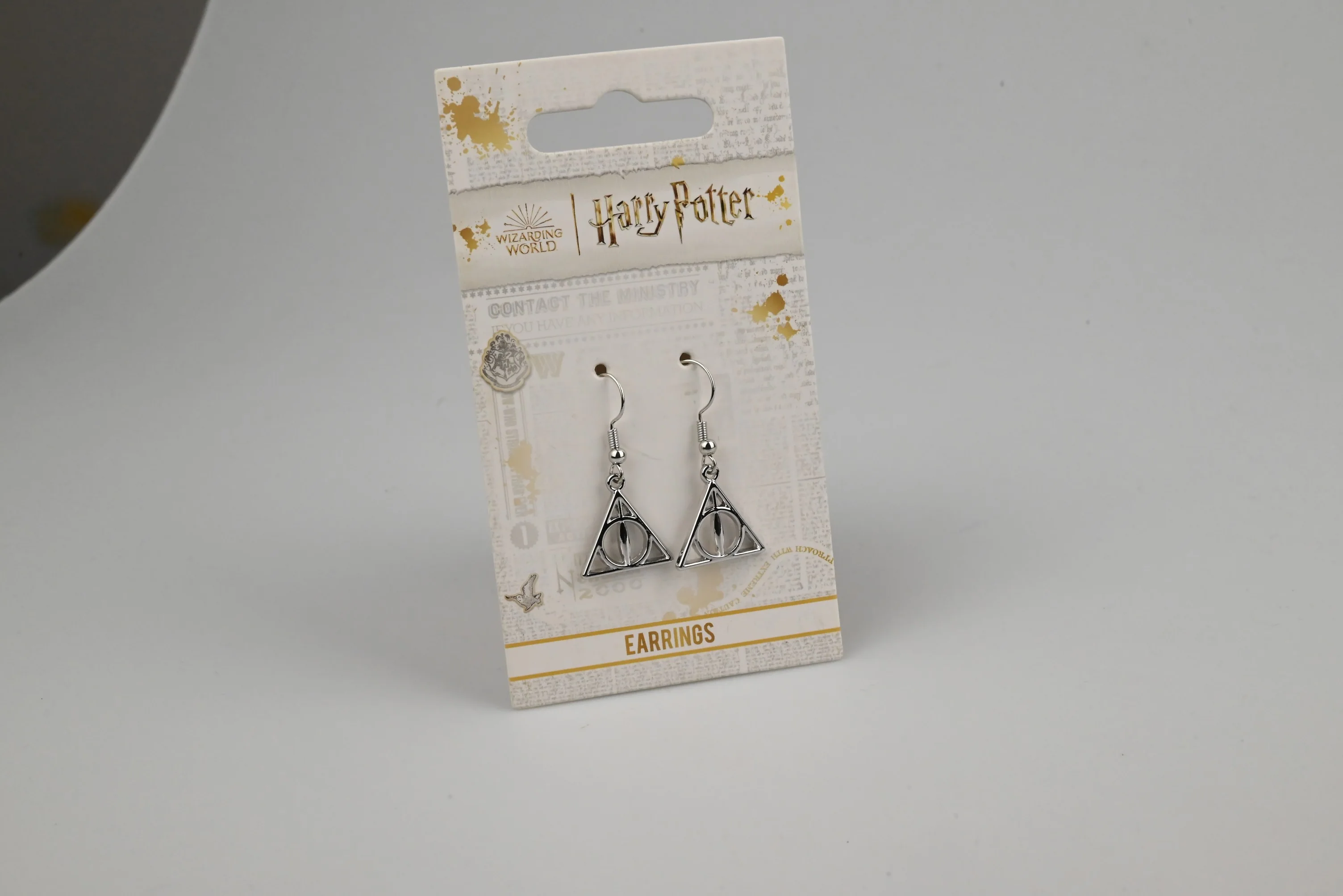 Insignia of Death | 4 cm | Metal | Movie Earrings | Harry Potter image 1