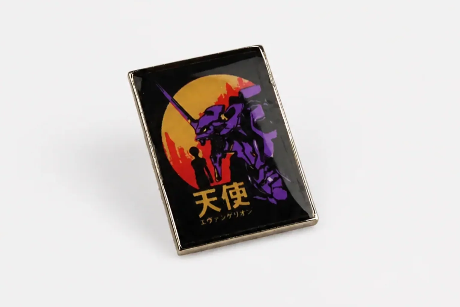 Eva-01 | 4 cm | Metal | Anime Pin | Neon Genesis Evangelion image 1