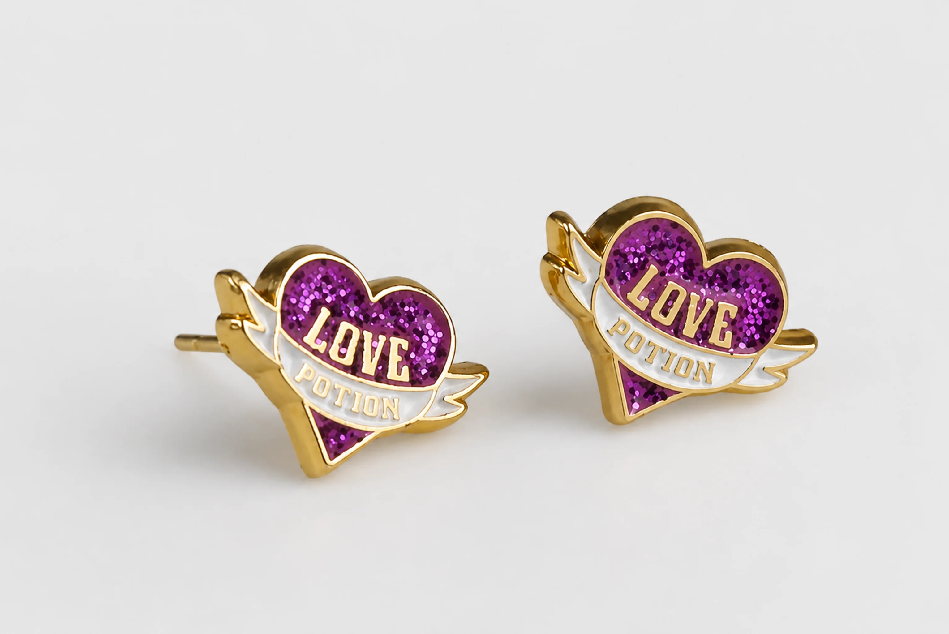 Love Potion | 4 cm | Metal | Movie Earrings | Harry Potter image 1