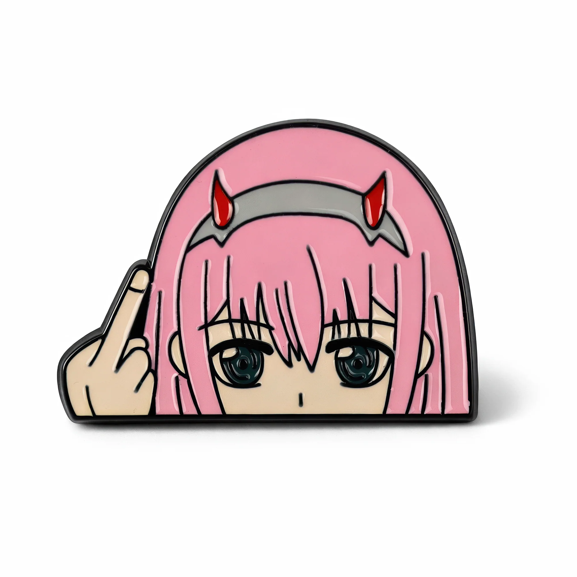 Zero Two | 4 cm | Metal | Anime Pin | Darling in the Franxx image 1
