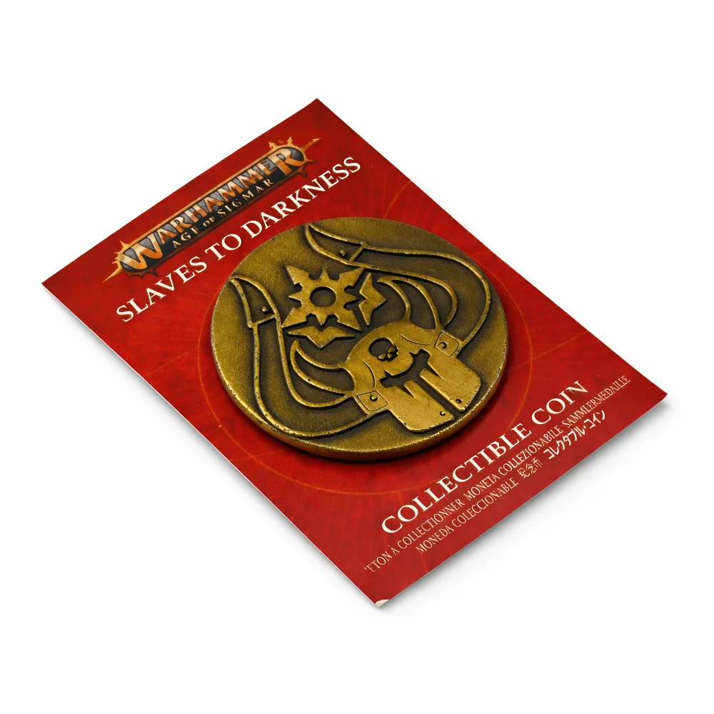 Slaves To Darkness | 32 mm | Metal | Gaming Coins | Warhammer image 1