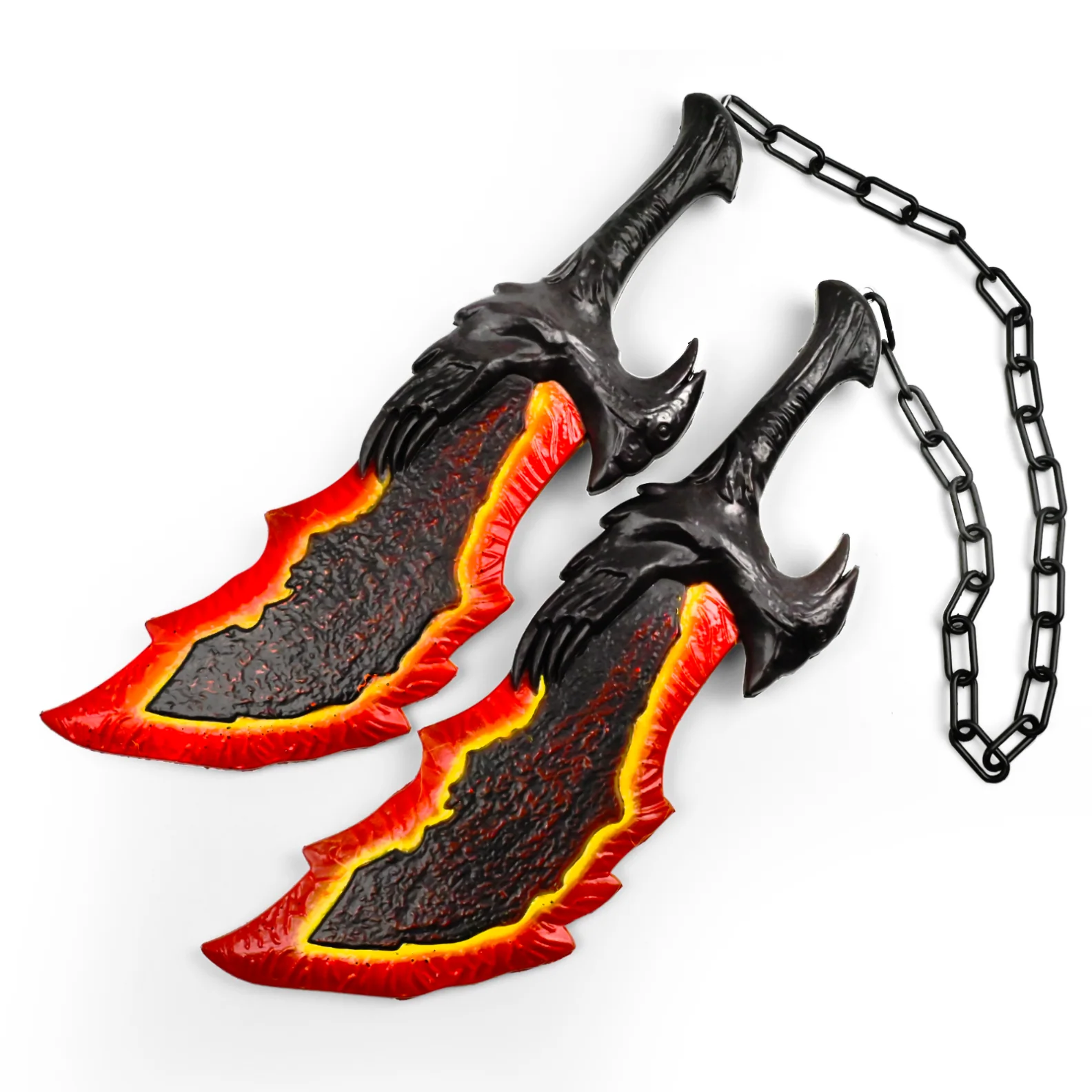 Fiery Blades Of Chaos | 45 cm | Foam | Foam Sword | God Of War image 1