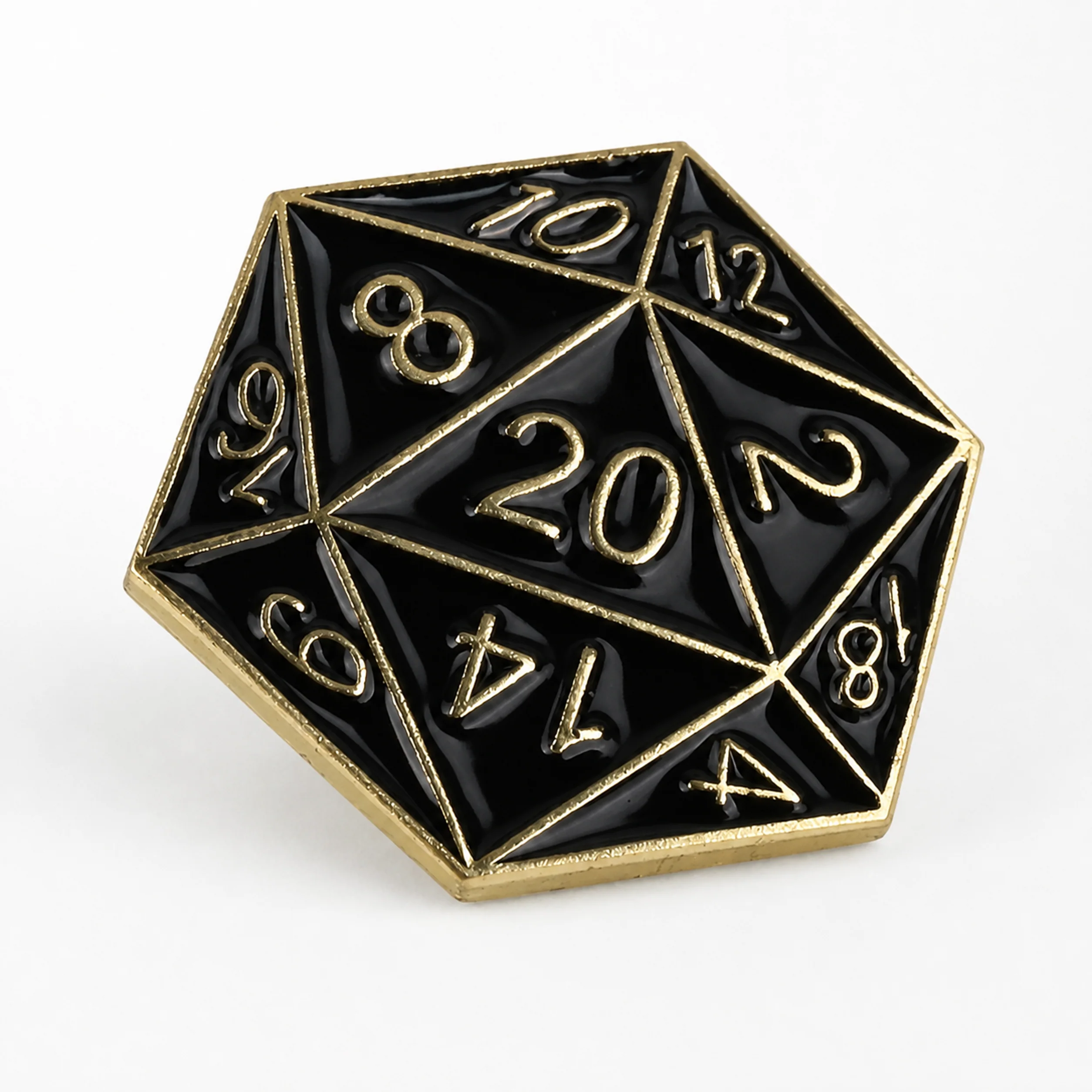Roll 20 | 3 cm | Metal Enamel | Gaming Pin | Dungeons and Dragons image 1