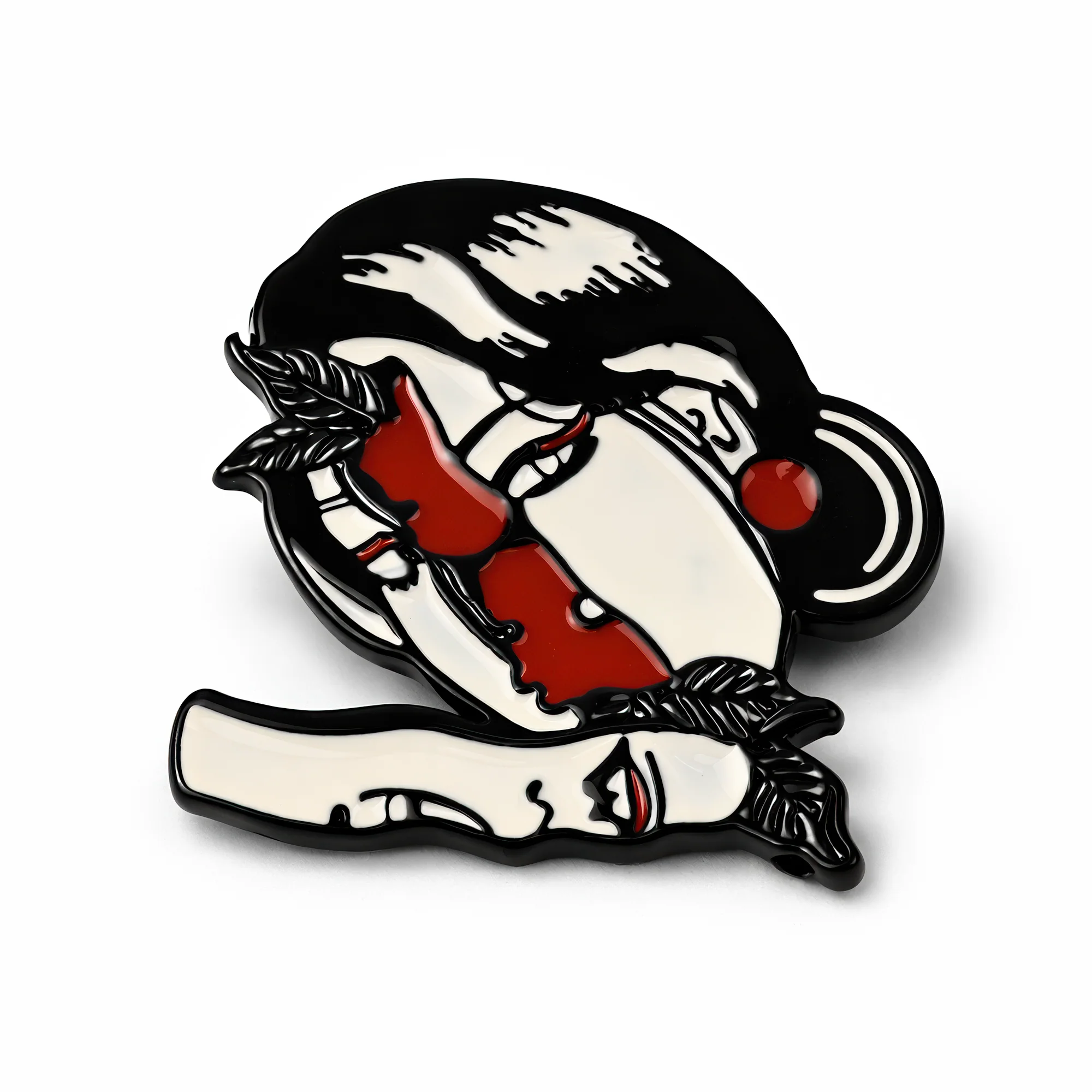 Geisha | 4 cm | Metal | Pop Culture Pin | Surreal image 1