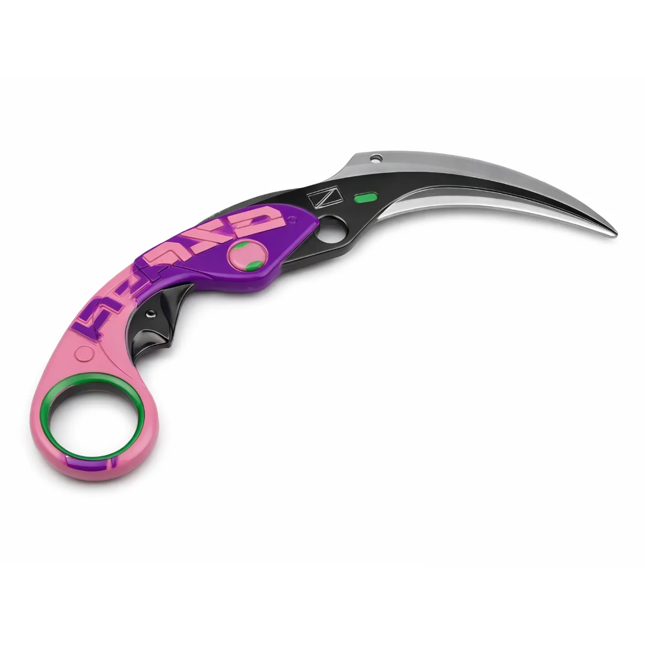 Velocity Karambit | 16 cm | Metal | Gaming Keychain | Valorant image 1