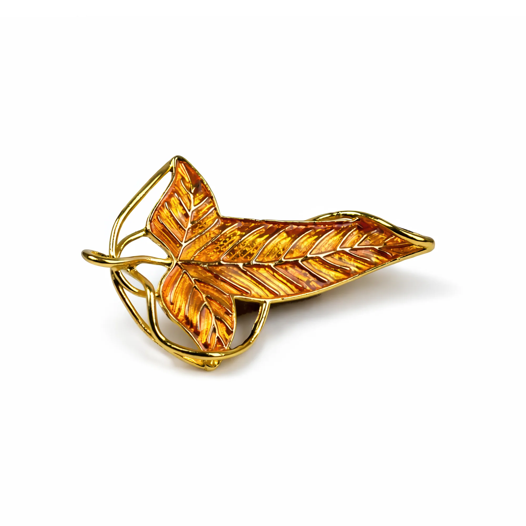 Leaf of Lórien | 4 cm | Metal | Movie Pin | Lord Of The Rings image 1