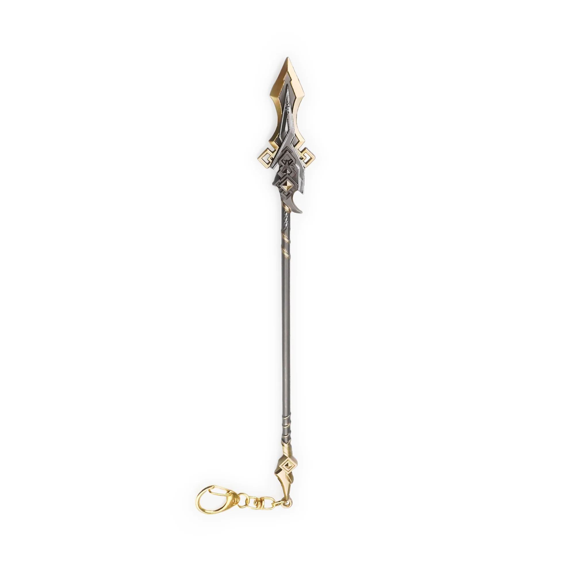 Vortex Vanquisher Spear | 22 cm | Metal | Gaming Keychain | Genshin Impact image 1