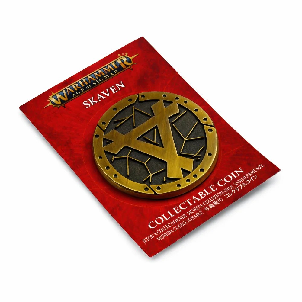 Skaven | 32 mm | Metal | Gaming Coins | Warhammer image 1