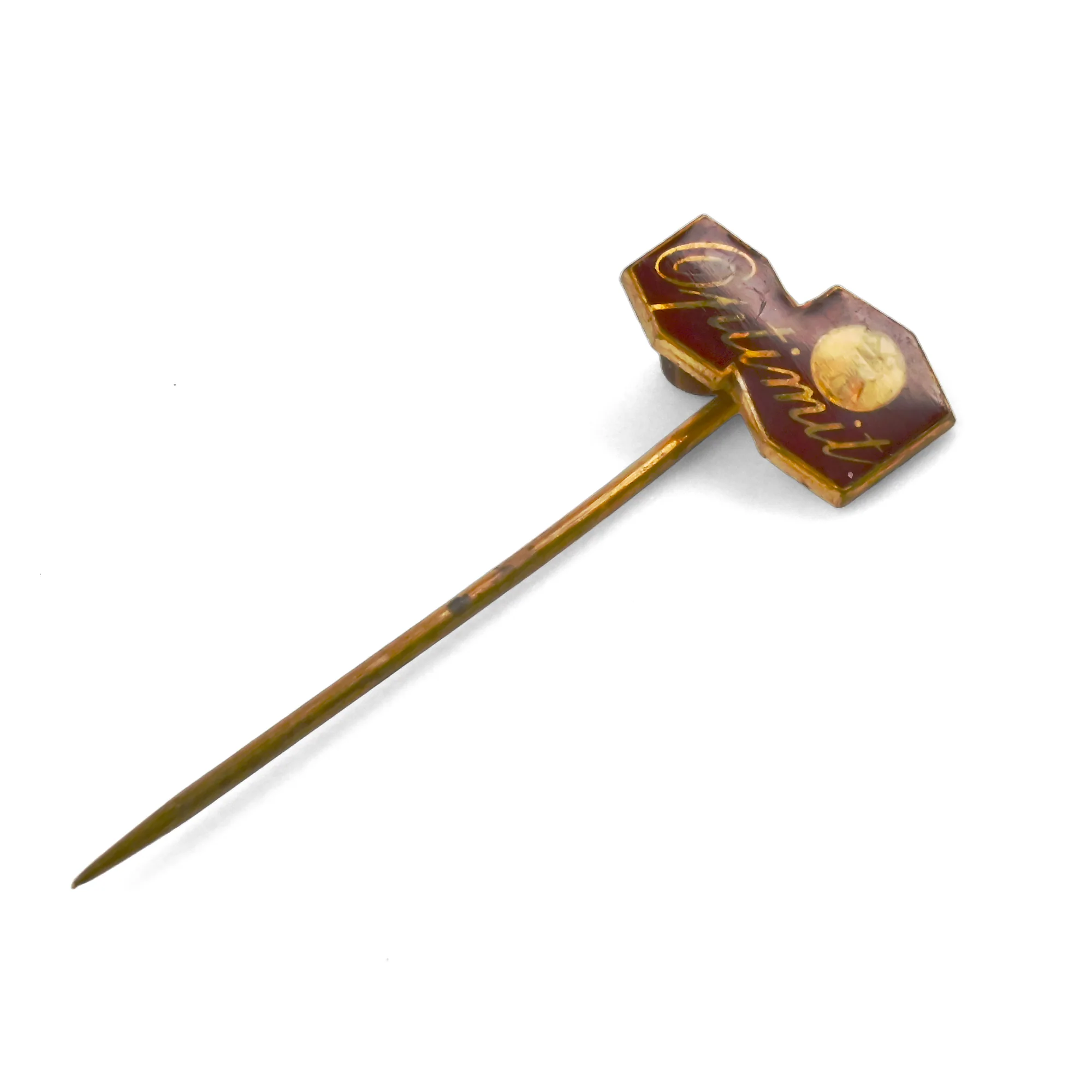 Optimit | 1.5 cm | Metal | Vintage Pin | Socrealism Industry image 1