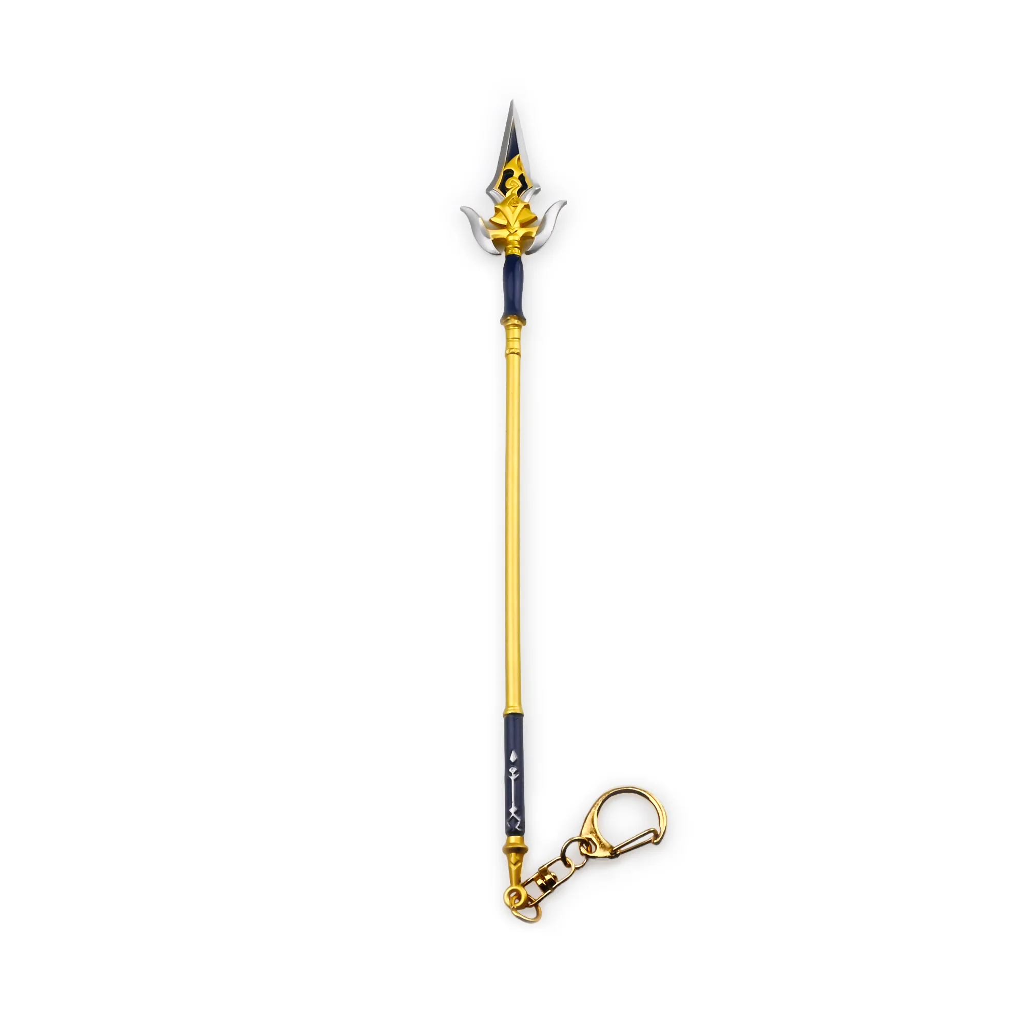 Black Tassel Spear | 22 cm | Metal | Gaming Keychain | Genshin Impact image 1